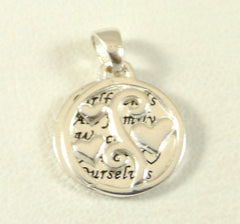 925 Sterling Silver "Girlfriends Are Family We Choose..." Pendant (1.9G)- 187293