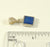 Vintage 925 Sterling Silver Reversible Blue Lapis Square Pendant (3.9G)