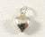 Vintage 925 Sterling Silver Super Tiny Bubble Heart Charm Pendant (0.3G)- 187301