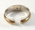 Vintage 925 Sterling Silver Two-Tone Stripe Toe Ring Size 3-6 (1.6G)