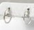 Vintage 925 Sterling Silver Small Shiny Hoop Latched Earrings (0.5G)