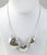 Vintage 925 Sterling Silver 3 Bubble Hearts Chain Link Necklace (21.1G)