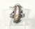 Vintage 925 Sterling Silver Shiny Mult (2.2G) -Color Abalone Ring Size 3.75