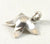 Vintage 925 Sterling Silver Floral Flower Design Charm Pendant (0.9G)