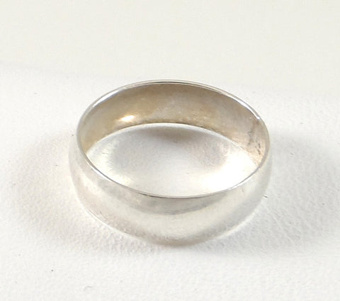 Vintage 925 Sterling Silver Small Shiny Child'S Band Ring Sz 1.75 (0.5G)- 187392