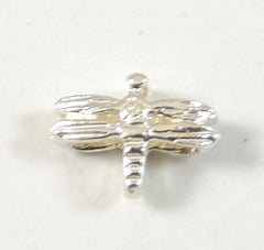 Vintage 925 Sterling Silver Tiny Dragonfly Design Bead Pendant (0.3G)