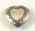 Vintage 925 Sterling Silver Heart Design Button Cover (4.7G)