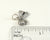 Vintage 925 Sterling Silver Shiny Ribbed Bow Design Charm(1.6G)