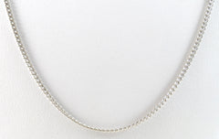 Vintage 925 Sterling Silver Chain Link Design 18" Necklace (3.9G)