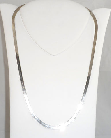 Alwaysbelisting: Vintage 925 Sterling Silver 24" Herringbone Necklace