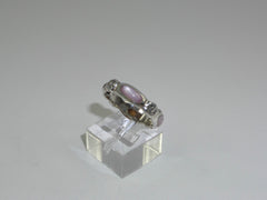 925 Sterling Silver Rose Mother Of Pearl Ring Size 8 (3.3G) (3.3G)