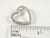 Vintage Jewelry 925 Sterling Silver Faceted White Stone Heart Pendant