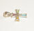 Alwaysbelisting: 925 Sterling Silver Multi Color Stones Cross Pendant