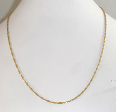 Vintage Mom 925 Sterling Silver + 1/10 10K Gold Filled Jordan Necklace 110415