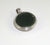 Alwaysbelisting: 925 Sterling Silver Reversible Green Stone Pendant