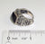 Vintage 925 Sterling Silver Black Stone Ring Size 6 (10.5G) (10.5G)