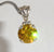 Alwaysbelisting: Vintage 925 Sterling Silver Yellow Stone Ornate Pendant- 118127