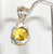 Alwaysbelisting: Vintage 925 Sterling Silver Yellow Stone Ornate Pendant- 118127