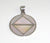 Vintage 925 Sterling Silver Mother Of Pearl Pendant (14.7G)