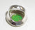 925 Sterling Silver Barse Green Stone Ring Size 7.75 (18.8G) (18.8G)