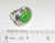 925 Sterling Silver Barse Green Stone Ring Size 7.75 (18.8G) (18.8G)