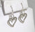 Alwaysbelisting: Vintage 925 Sterling Silver Dangle Heart Earrings