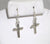 Alwaysbelisting: Vintage 925 Sterling Silver Dangle Cross Earrings