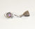 Vintage 925 Sterling Silver Purple Stone Drop Pendant (1.6G) (1.6G)