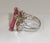 Alwaysbelisting: Vintage 925 Sterling Silver Pink Stone Ring Size 6.5