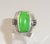 Alwaysbelisting: Vintage 925 Sterling Silver Green Stone Ring Size 5.75