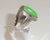 Alwaysbelisting: Vintage 925 Sterling Silver Green Stone Ring Size 5.75