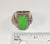 Alwaysbelisting: Vintage 925 Sterling Silver Green Stone Ring Size 5.75