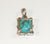 Alwaysbelisting: Vintage 925 Sterling Silver Aqua Turquoise Pendant