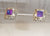 Alwaysbelisting: Vintage 925 Sterling Silver Purple Stone Earrings