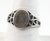 Vintage 925 Sterling Silver Flat Oval Face Filigree Ring Size 8 (1.9G)