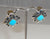 Vintage 925 Sterling Silver Barse Turquoise Earrings (9.8G) (9.8G)