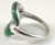 Vintage Jewelry 925 Sterling Silver Green Malachite Ring Size 10.25