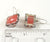 Signed A.S. 925 Sterling Silver Watermelon Quartz Earrings (8.2G)