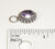 Alwaysbelisting: 925 Sterling Silver Etched Ball Purple Stone Pendant