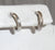 Vintage 925 Sterling Silver Wonderful Hoop Earrings (1.4G) (1.4G)