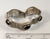 Alwaysbelisting: Vintage 925 Sterling Silver Onyx Etched Link Bracelet