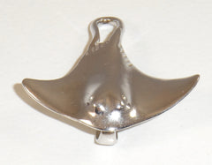 Vintage 925 Sterling Silver Manta Ray Pendant (4.3G) (4.3G)