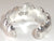 Alwaysbelisting: Vintage 925 Sterling Silver Cabochon Cuff Bracelet- 112271