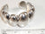 Alwaysbelisting: Vintage 925 Sterling Silver Cabochon Cuff Bracelet- 112271