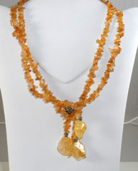 Alwaysbelisting: Vintage 925 Sterling Silver Wonderful Citrine Necklace