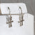 Alwaysbelisting: Vintage 925 Sterling Silver Dangle Cross Earrings