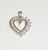 Alwaysbelisting: Vintage 925 Sterling Silver White Stones Heart Pendant