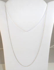 Alwaysbelisting: Vintage 925 Sterling Silver Polished Rope Chain Necklace 116096