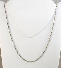 Alwaysbelisting: Vintage 925 Sterling Silver 19" Twisted Chain Necklace