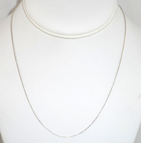 Vintage 925 Sterling Silver 16.65" Box Chain Necklace (2.2G) (2.2G)